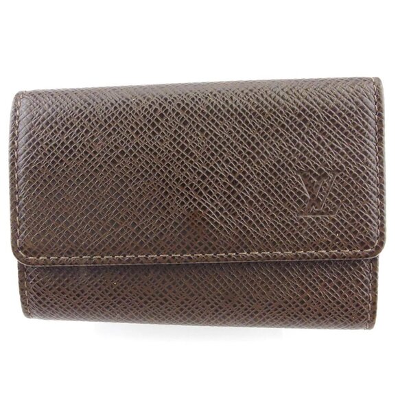 Louis Vuitton key case Taiga Taiga Leather Authentic used T17630 - Picture 1 of 8